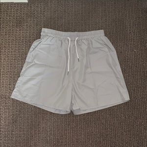 Gray drawstring shorts. Never worn.